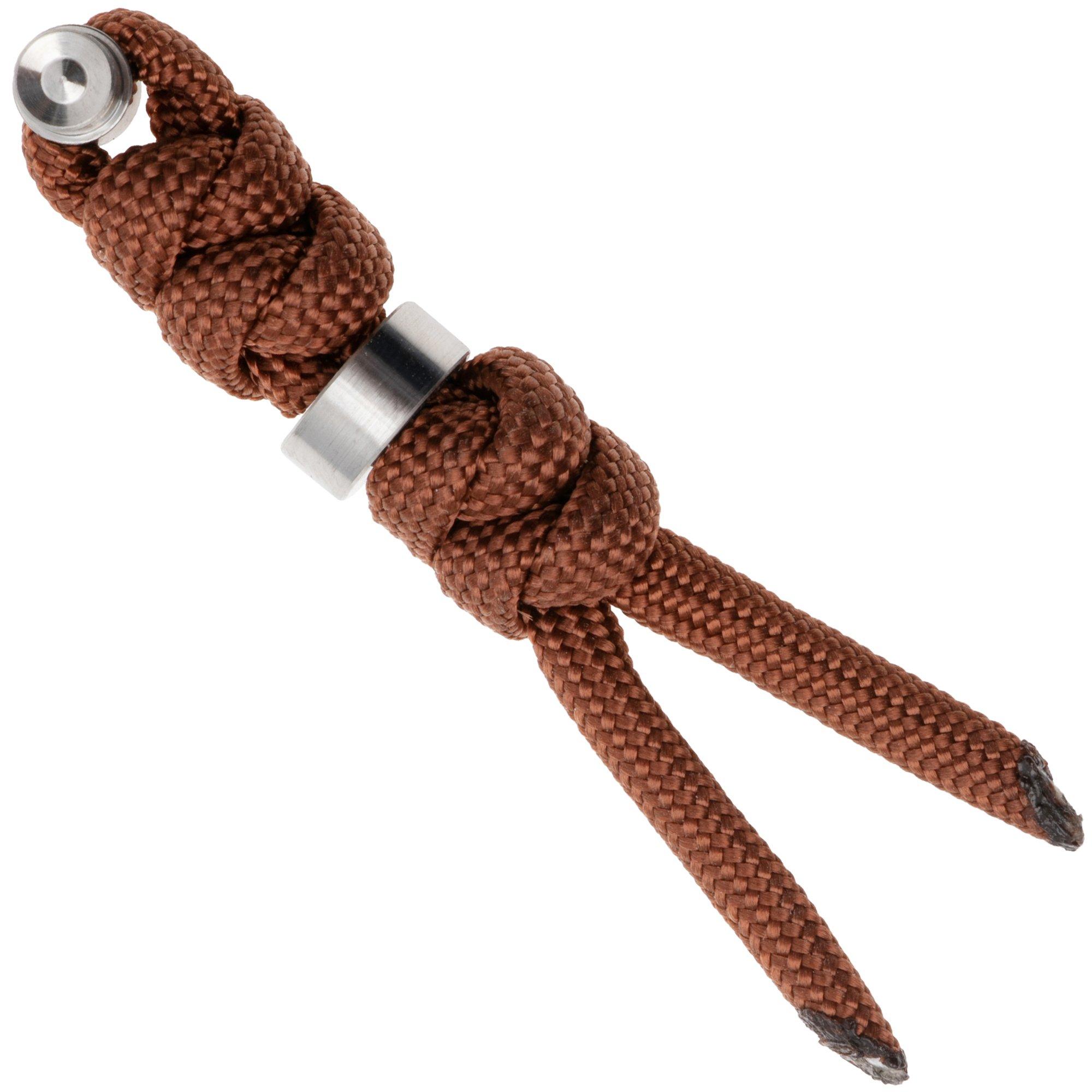 Smyczka Chris Reeve Large Sebenza/Umnumzaan Lanyard z koralikiem rust/silver COM-7134