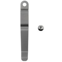 Afbeelding voor Chris Reeve Pocket Clip and Screw Kit Pocket Clip Small & Large Sebenza 21/31 en Umnumzaan CRK-5038 Glass Blasted Titanium