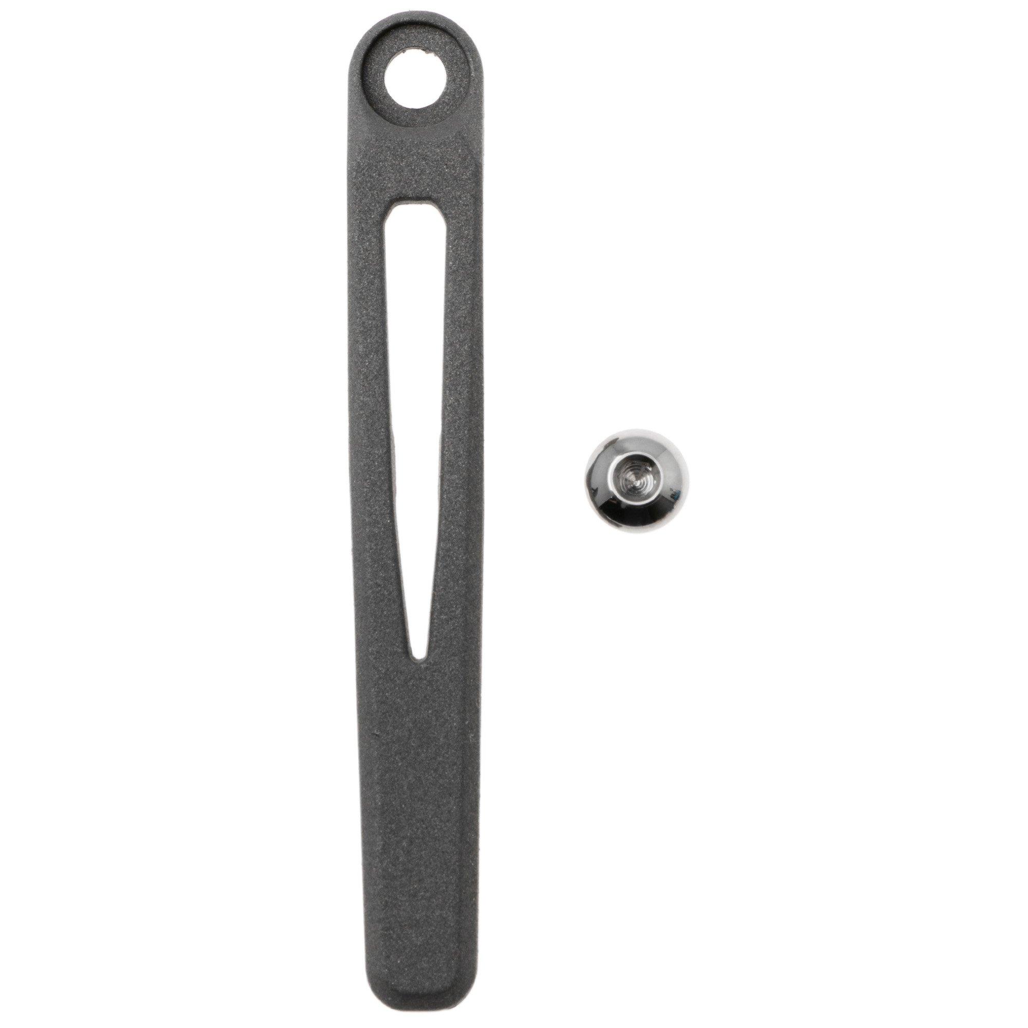 Chris Reeve MIM Pocket Clip and Screw Large & Small Sebenza 31 Umnumzaan CRK-5049 Sand Blasted Titanium, Clip