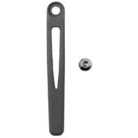 Afbeelding voor Chris Reeve MIM Pocket Clip and Screw Large & Small Sebenza 31 Umnumzaan CRK-5049 Sand Blasted Titanium Pocketclip