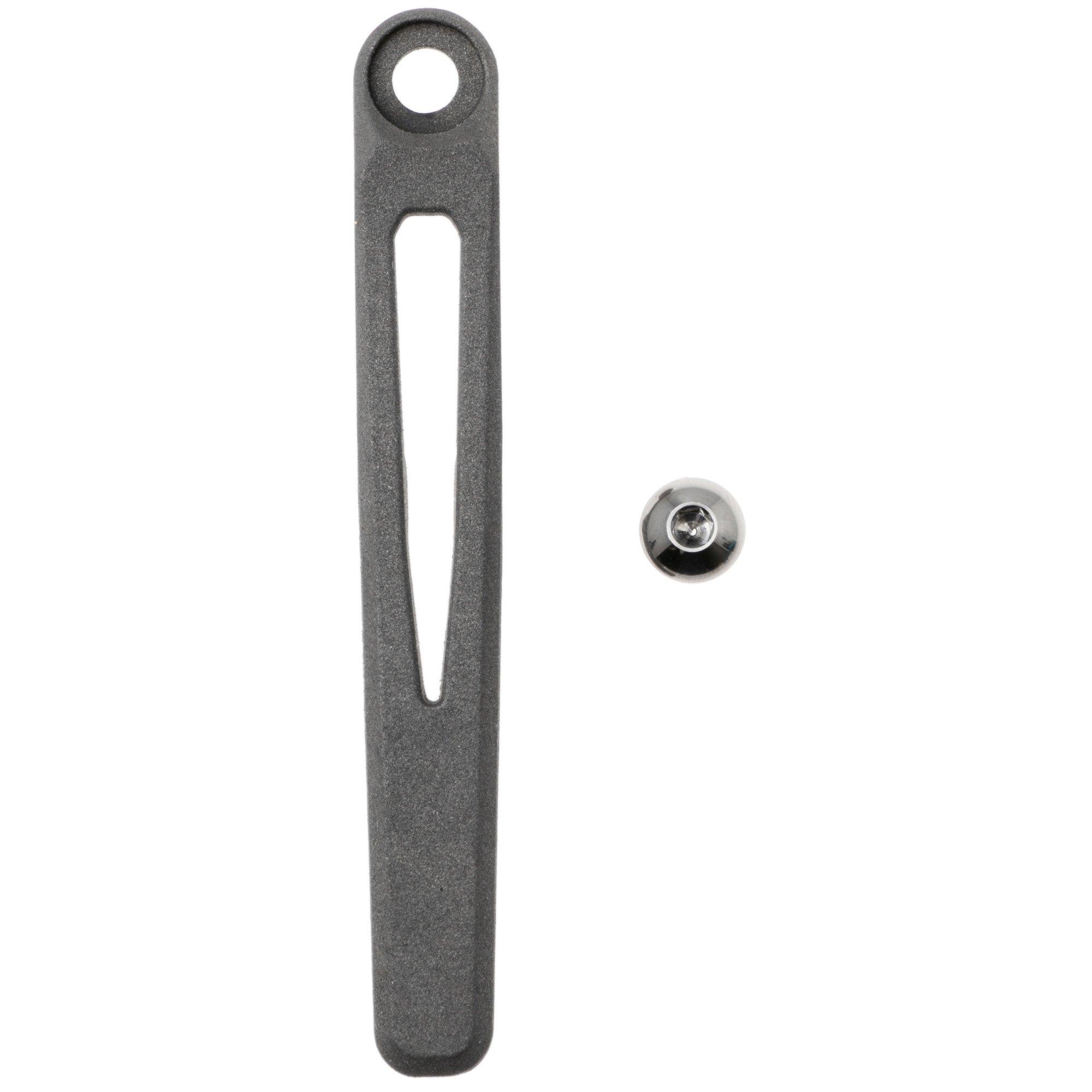 Chris Reeve MIM Pocket Clip and Screw Large & Small Inkosi CRK-5050 Sand Blasted Titanium, Clip