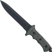 Chris Reeve Green Beret 7 inch GB7-1001 cuchillo de supervivencia, dentado