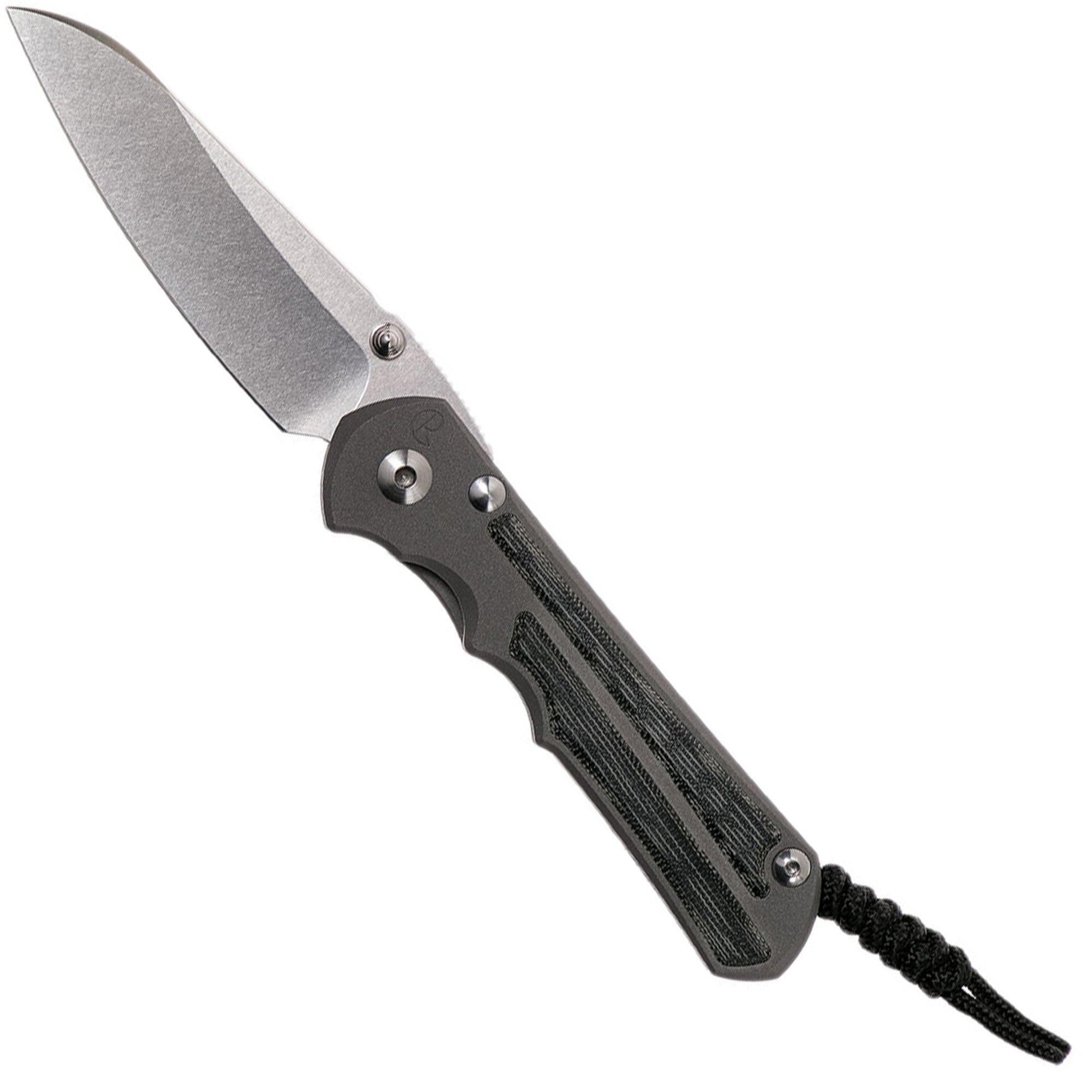 Chris Reeve Inkosi Large Insingo Schwarzes Micarta Inlay, Taschenmesser für Rechtshänder