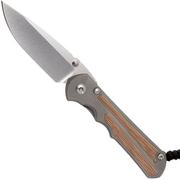 Chris Reeve Inkosi Large Natural Micarta Taschenmesser für Rechtshänder