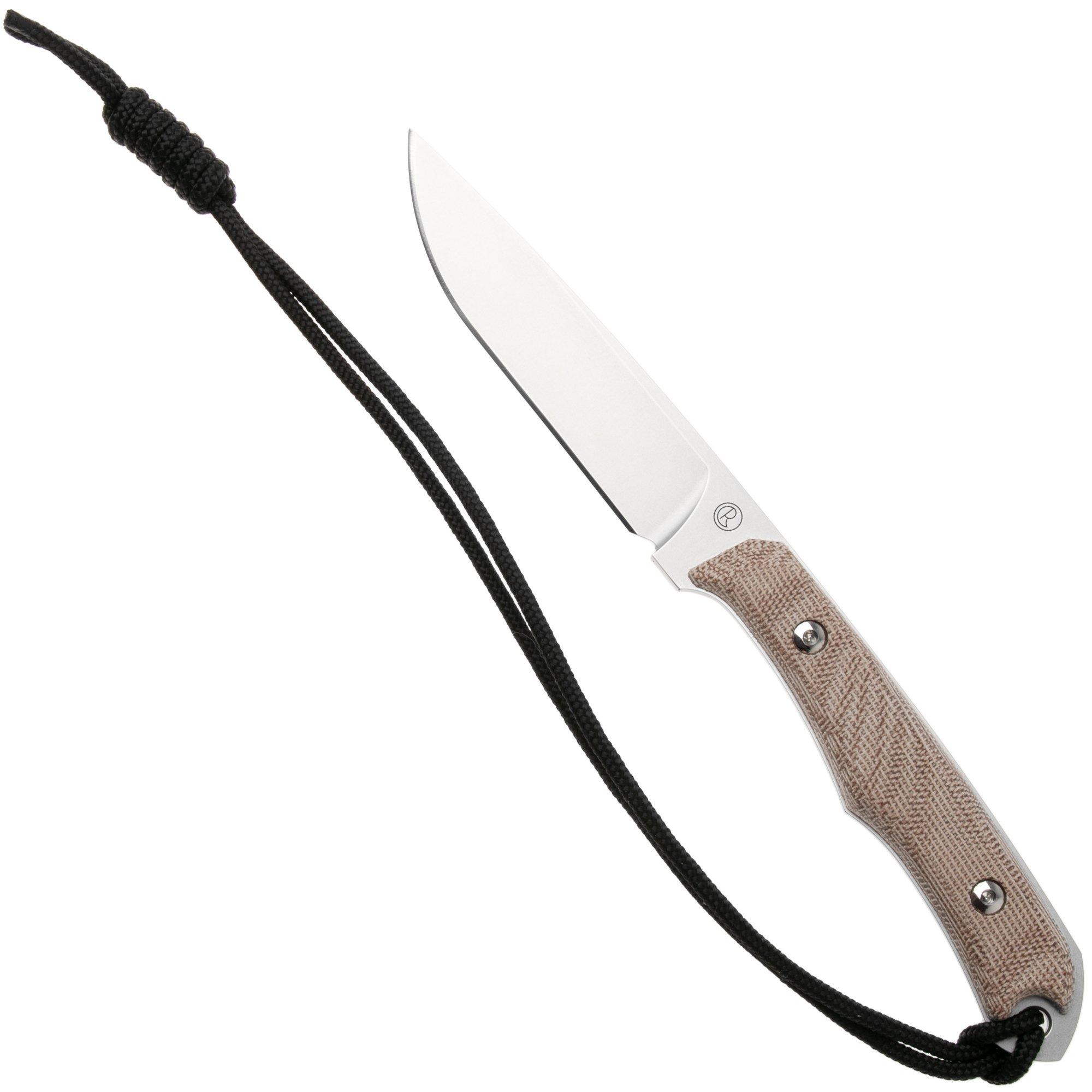 Chris Reeve Inyoni INY-1001, Stonewashed CPM MagnaCut, Natural Brown Canvas Micarta Jagdmesser