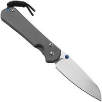 Afbeelding voor Chris Reeve Large Sebenza 31, L31-1009, Stonewashed CPM MagnaCut Insingo, Sandblasted Grey Titanium, linkshandig zakmes