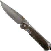 Chris Reeve Sebenza 31 Large Bog Oak, Ladder Damascus Drop CRL31-1104 pocket knife