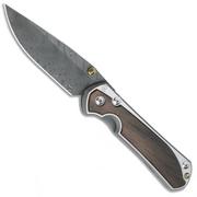 Chris Reeve Sebenza 31 Large L31-1118 Macassar Ebony Boomerang Damascus, pocket knife