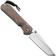 Afbeelding voor Chris Reeve Large Sebenza 31 L31-1231 Stonewashed CPM Magnacut Tanto, Sandblasted Titanium, Natural Canvas Micarta Inlay, linkshandig, zakmes