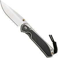 Afbeelding voor Chris Reeve Large Sebenza 31 L31-1620, Satin CPM MagnaCut, Polished Titanium, Bog Oak Inlay zakmes