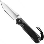 Chris Reeve Large Sebenza 31, L31-1652 MagnaCut Drop Point, Glass Blasted, Black Canvas Micarta Inlay, couteau de poche