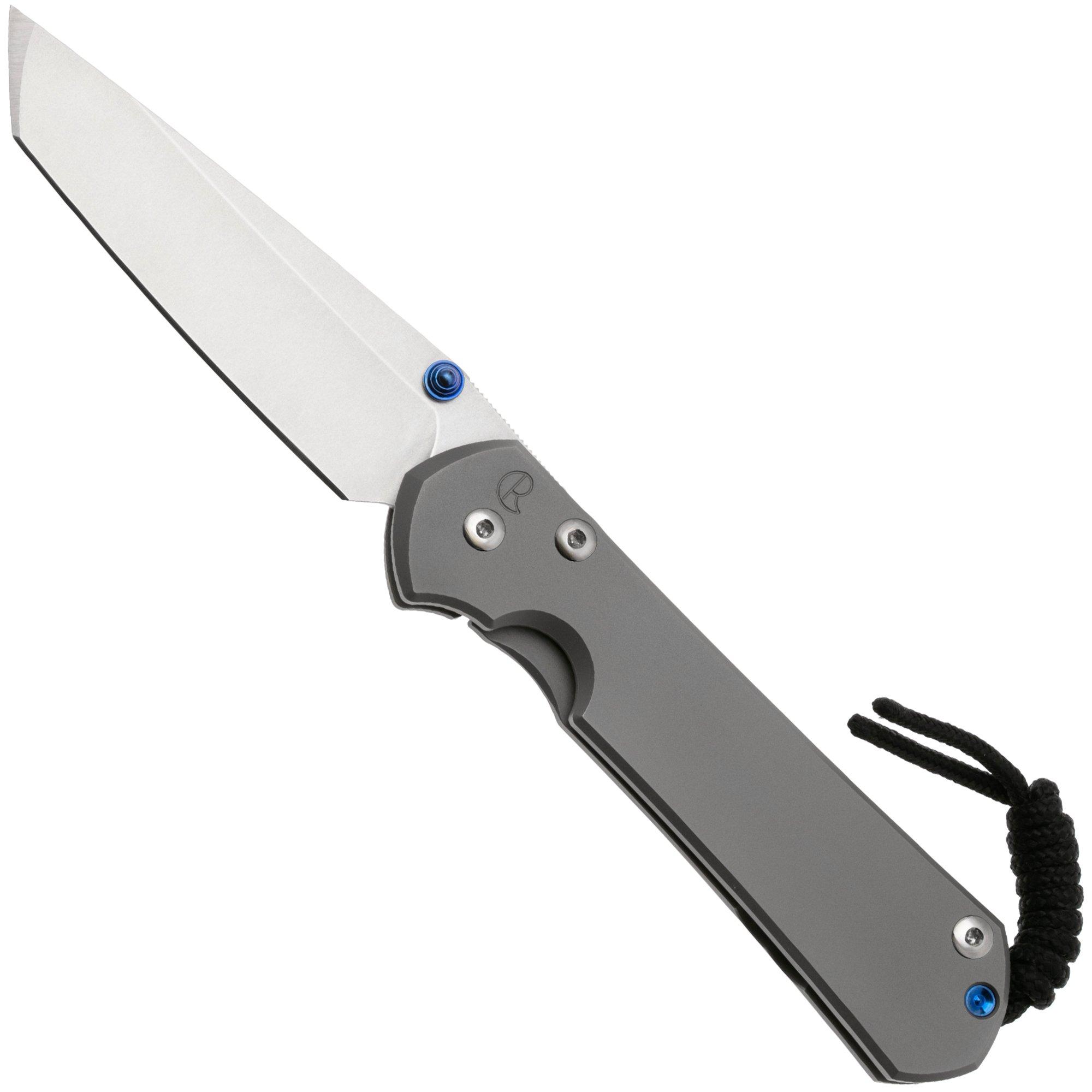 Chris Reeve L31-1687 Large Sebenza 31, Stonewashed MagnaCut, Plain Glass Blasted Tanto Taschenmesser