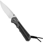 Chris Reeve Inkosi Large LIN-1116 Glass Blasted Inlay Micarta Black Drop Point, couteau de poche