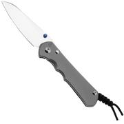 Chris Reeve Large Inkosi LIN-1122 CPM MagnaCut Insingo, Plain Glass Blasted Titanium, Taschenmesser