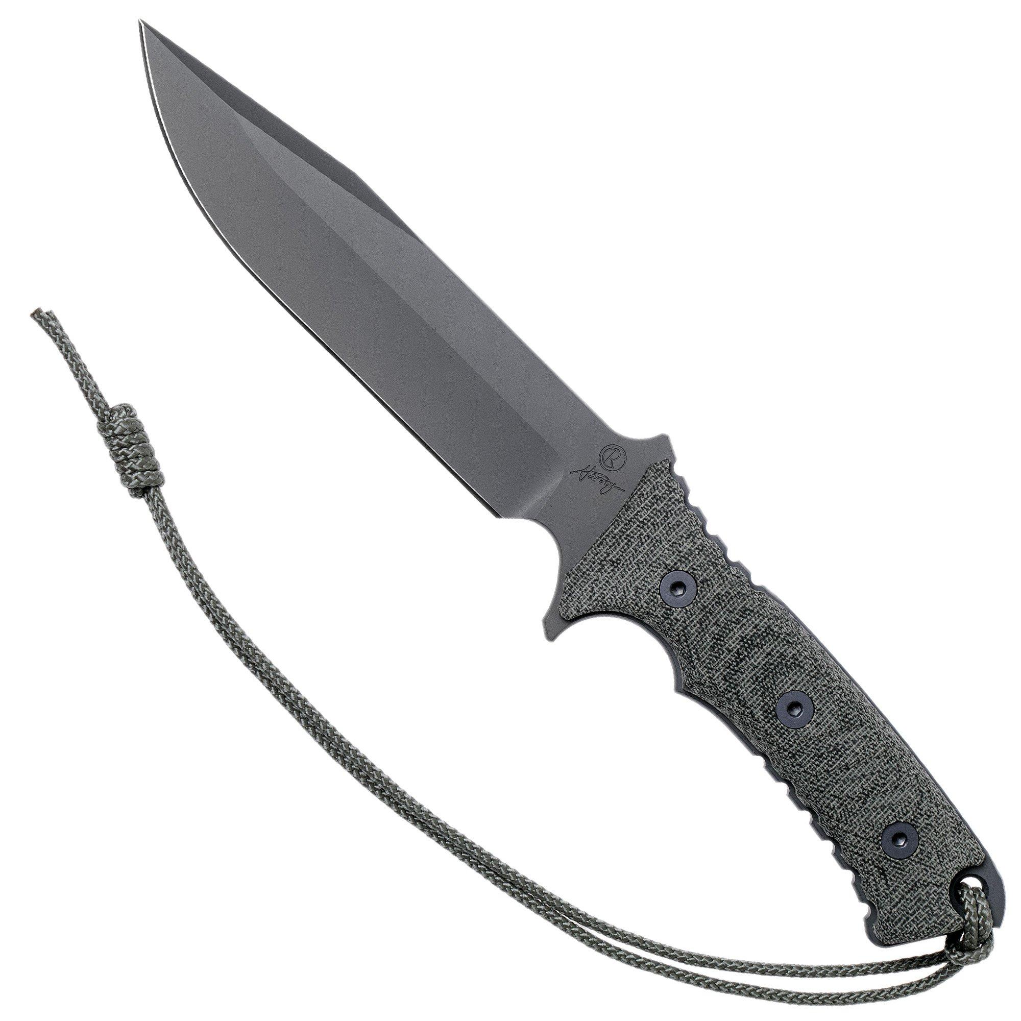 Chris Reeve Pacific Black PAC-1000 survivalmes, non serrated