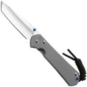 Afbeelding voor Chris Reeve Small Sebenza S31-1010 31 Stonewashed CPM Magnacut Tanto, Sandblasted Titanium, zakmes