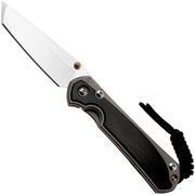 Afbeelding voor Chris Reeve Small Sebenza 31, S31-1130, Stonewashed CPM MagnaCut Tanto, Glass Blasted Titanium, Bog Oak Inlay, zakmes