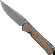 Chris Reeve Sebenza 31 Small Natural Micarta inlay S31-1212 coltello da tasca