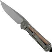 Chris Reeve Sebenza 31 Small Natural Micarta inlay S31-1213 left-handed pocket knife 