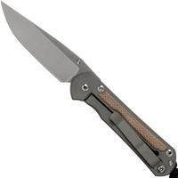 Image for Chris Reeve Sebenza 31 Small Natural Micarta inlay S31-1213 left-handed pocket knife