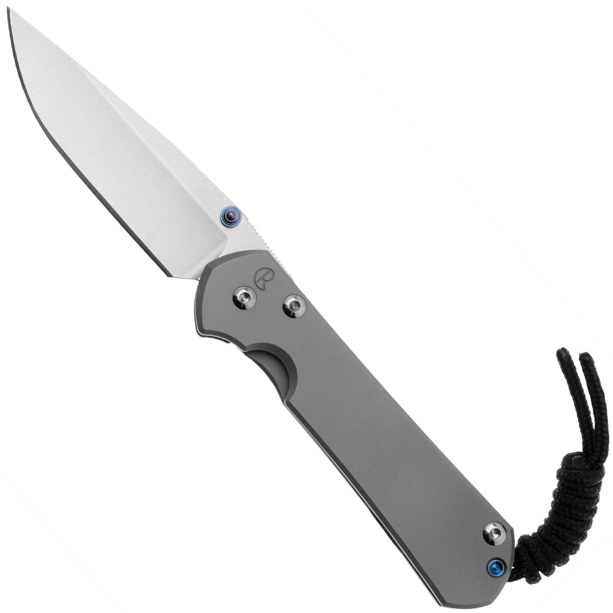 Chris Reeve Small Sebenza 31 Plain Glass Blasted Drop Point S31-1644, zakmes