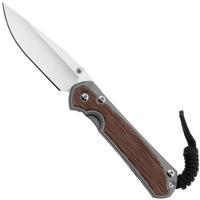 Afbeelding voor Chris Reeve Small Sebenza 31 Glass Blasted, Natural Canvas Micarta Inlay, Drop Point S31-1660, zakmes