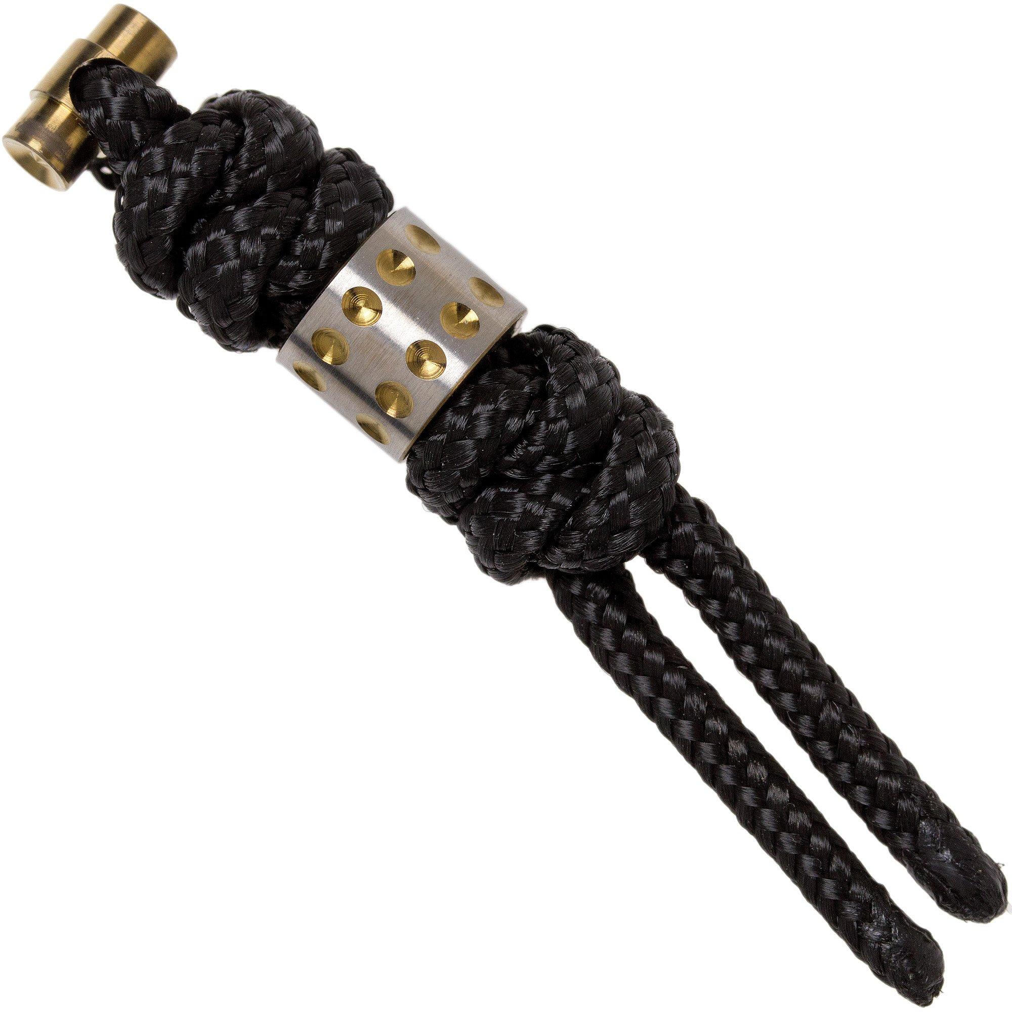 Chris Reeve Small Sebenza Lanyard with dot bead black/gold S31-7010