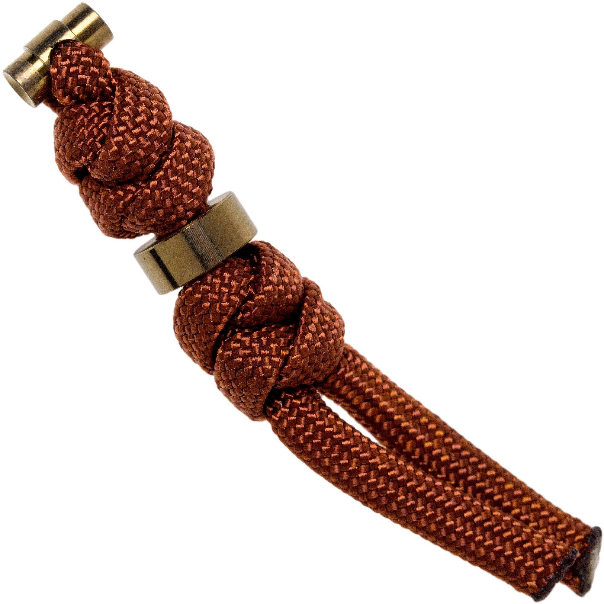 Smycz z koralikiem Chris Reeve Small Sebenza Lanyard rust/złoty S31-7055