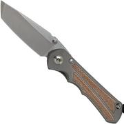 Chris Reeve Small Inkosi Tanto Natural Micarta Inlays SIN-1046 pocket knife