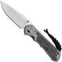 Image for Chris Reeve Small Inkosi SIN-1116 CPM MagnaCut Drop Point, Glass Blasted Titanium, Black Canvas Micarta Inlay, pocket knife