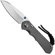 Chris Reeve Small Inkosi SIN-1122 MagnaCut Glass Blasted Insingo, Plain Titanium, navaja