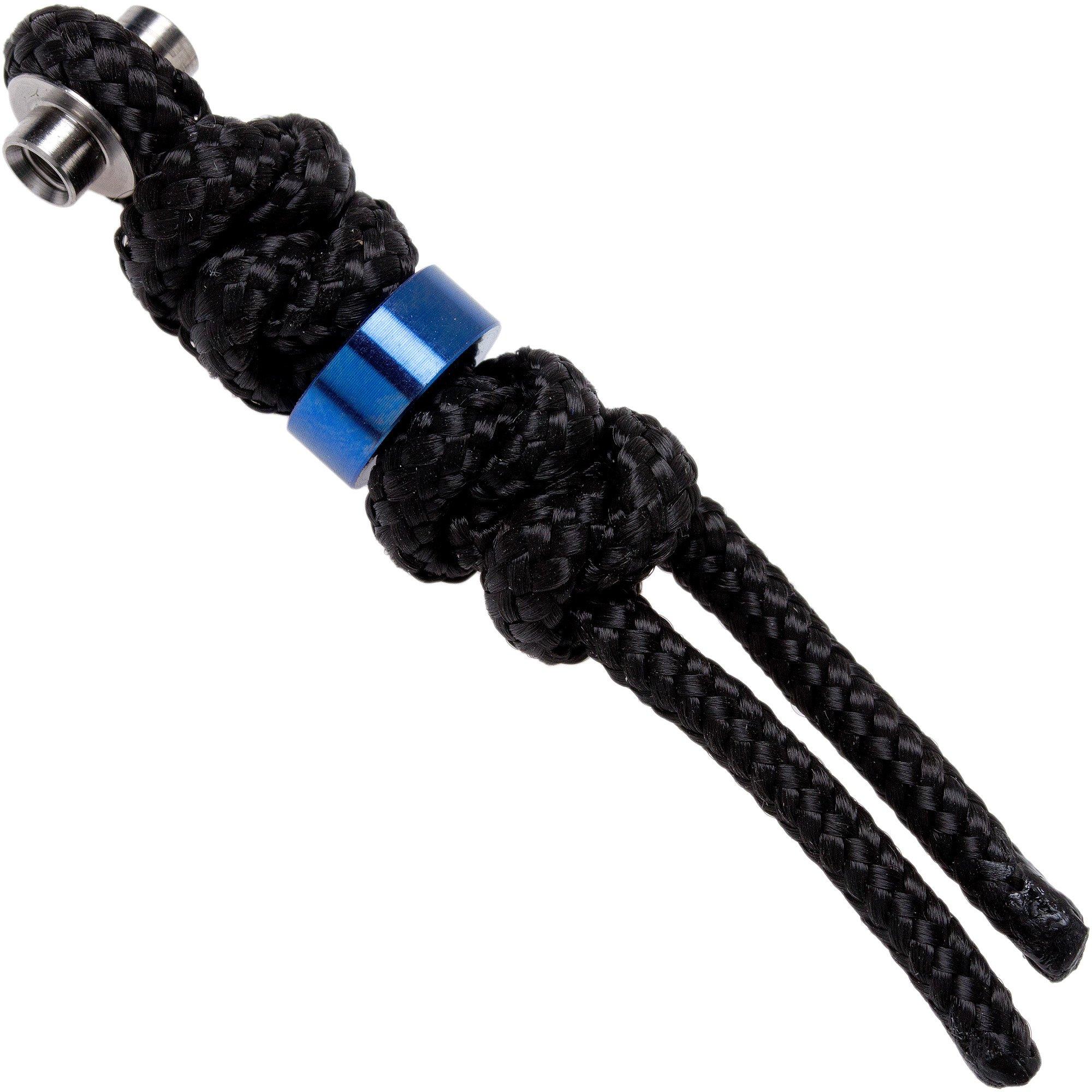 Smycz z koralikiem Chris Reeve Small Inkosi Lanyard czarny/niebieski SIN-7001