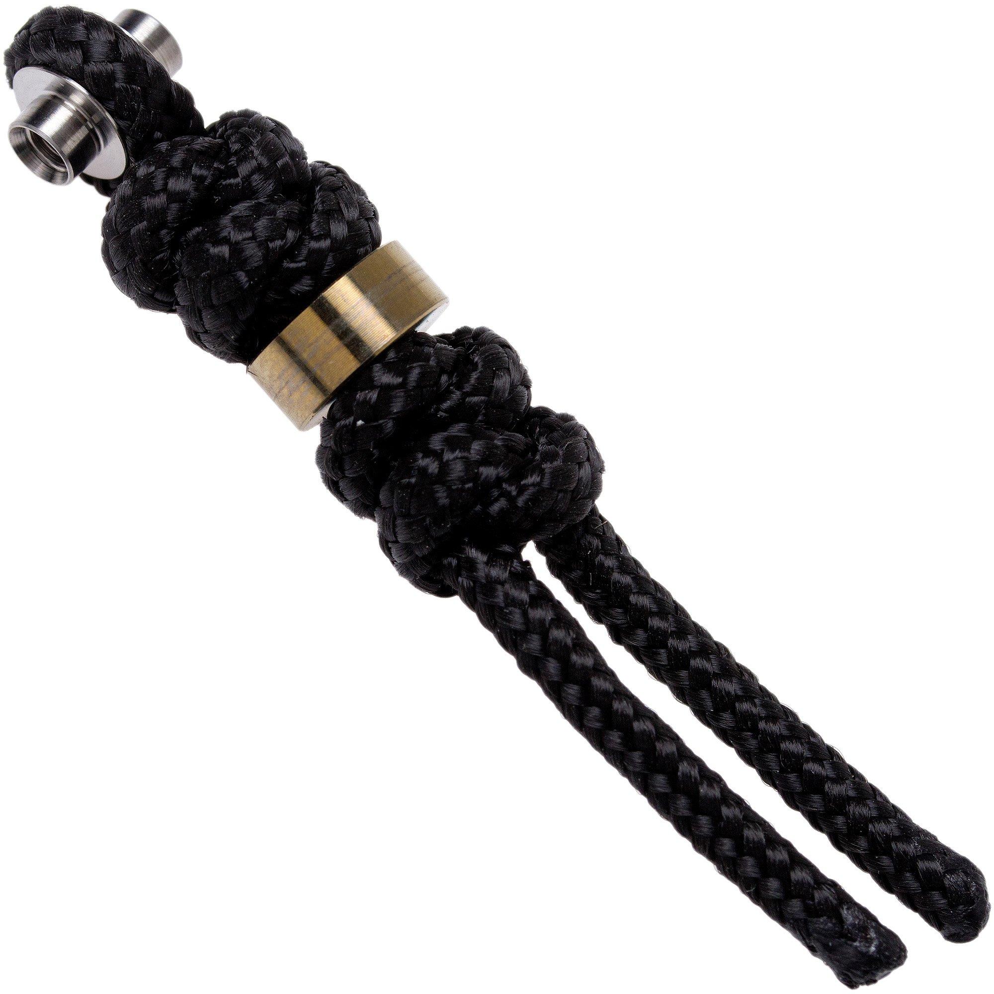 Chris Reeve Small Inkosi Lanyard with bead black/gold SIN-7002