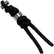 Chris Reeve Small Inkosi Lanyard con perlina nero/argento SIN-7003