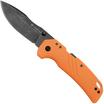 Cold Steel Engage Clip Point FL-30DPLD-BO, Blackwashed 4116SS, Orange GFN, pocket knife