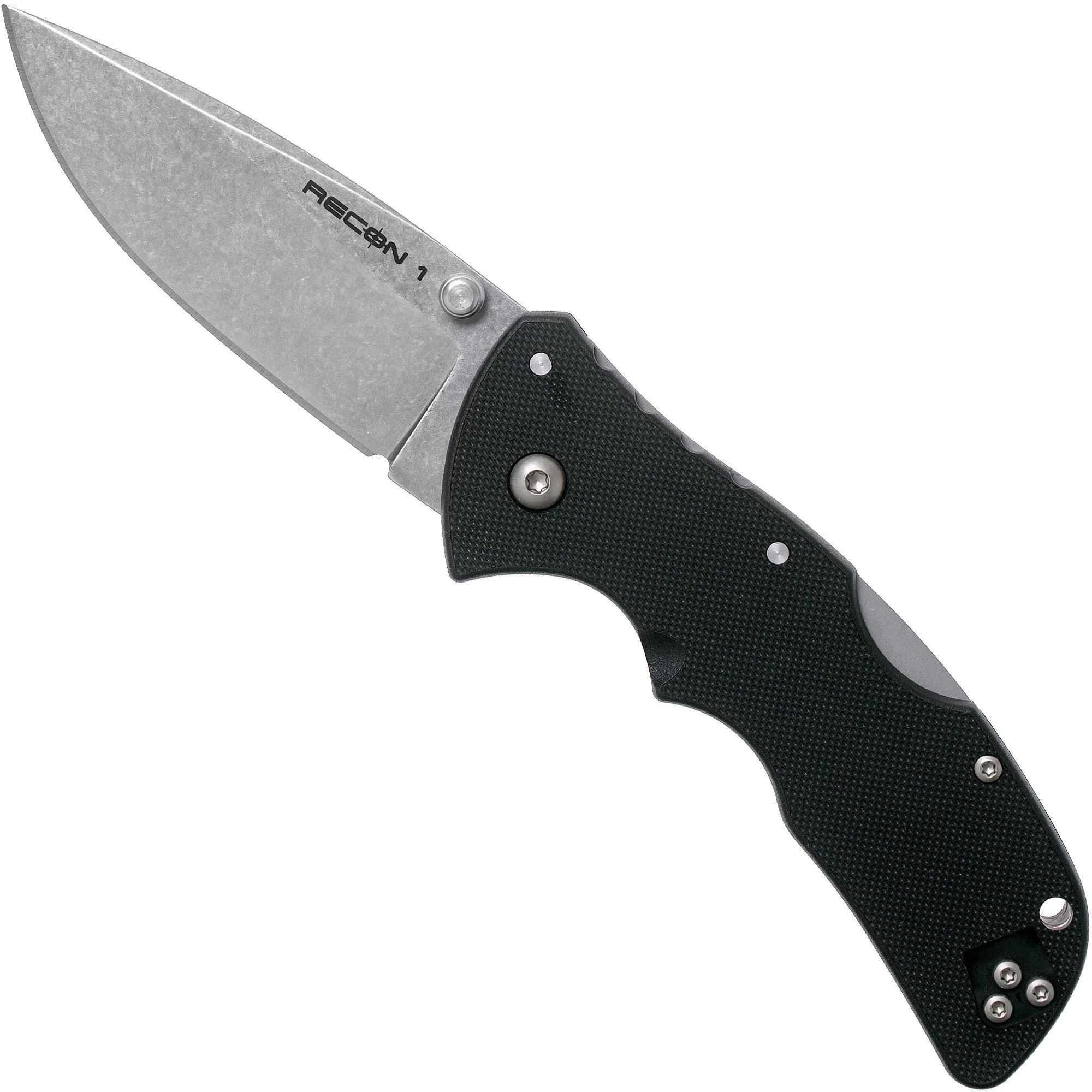 Nóż składany Cold Steel Mini Recon 1 AUS10A Spear Point, Plain Edge 27BAS