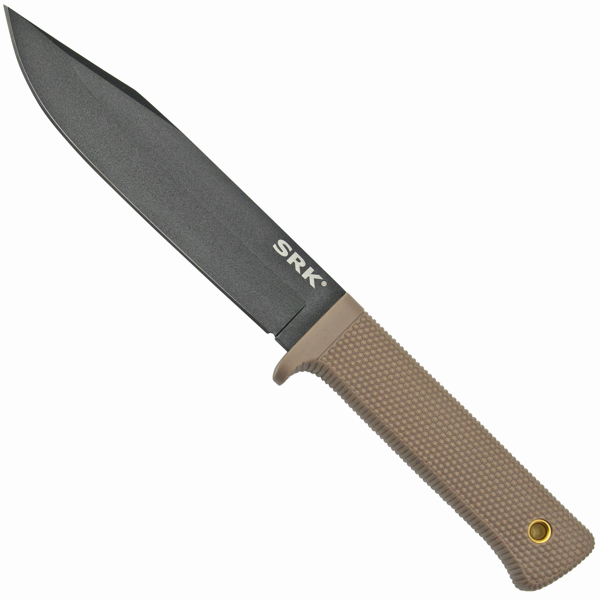 Nóż z głownią stałą Cold Steel SRK 49LCKDTBK Desert Tan