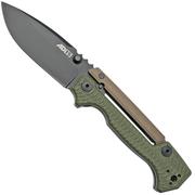 Cold Steel AD-15 Scorpion Lock 58SQODBK OD Green Black coltello fisso, Andrew Demko design