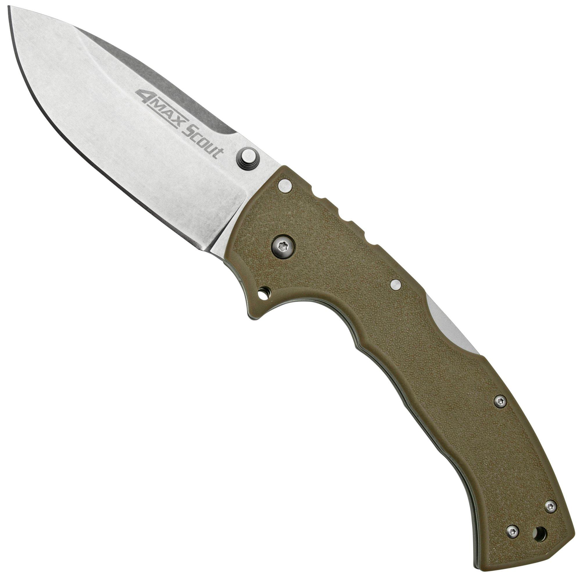 Nóż składany Cold Steel 4 Max Scout 62RQDESW Dark Earth, projekt Andrew Demko