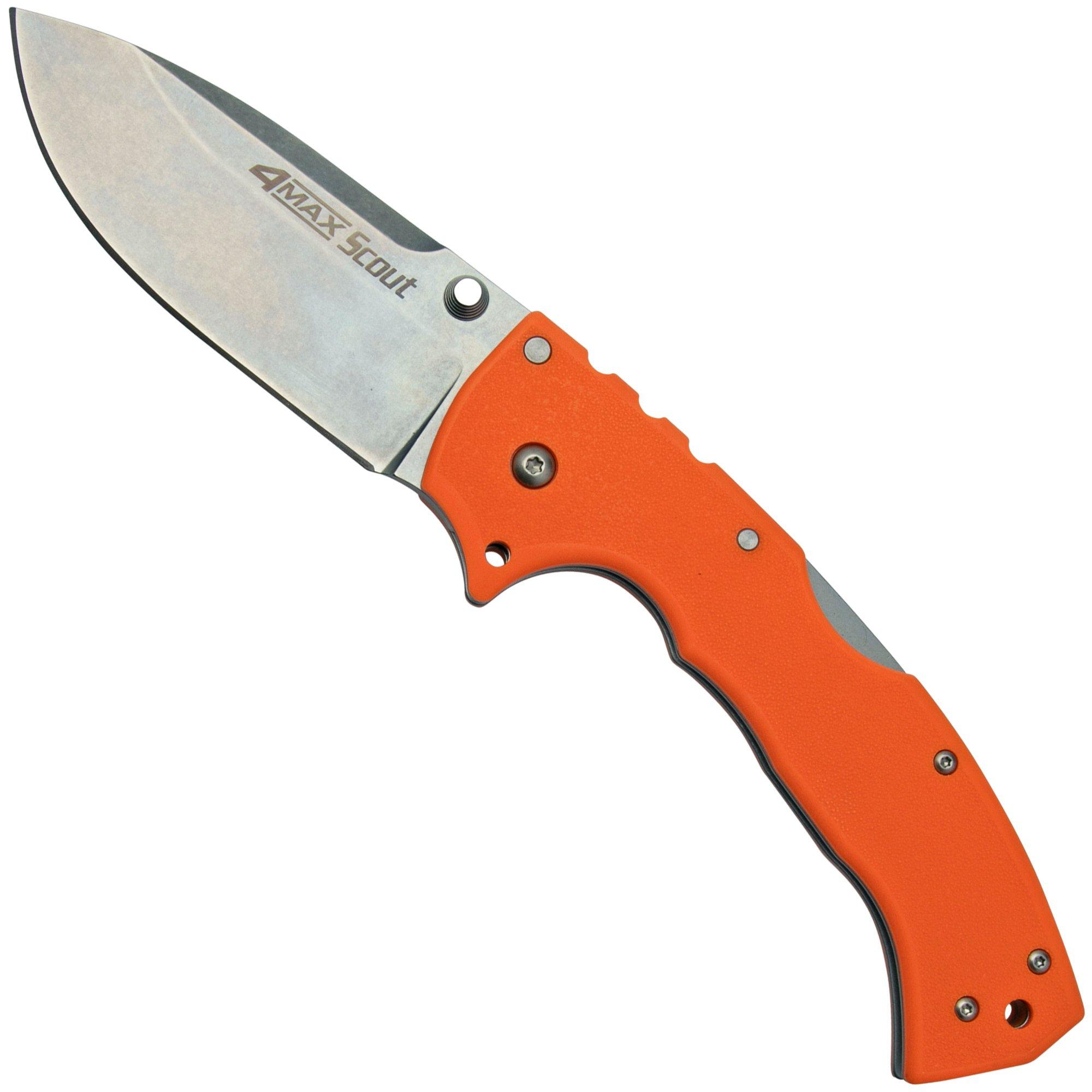 Nóż składany Cold Steel 4 Max Scout 62RQORSW Orange, projekt Andrew Demko