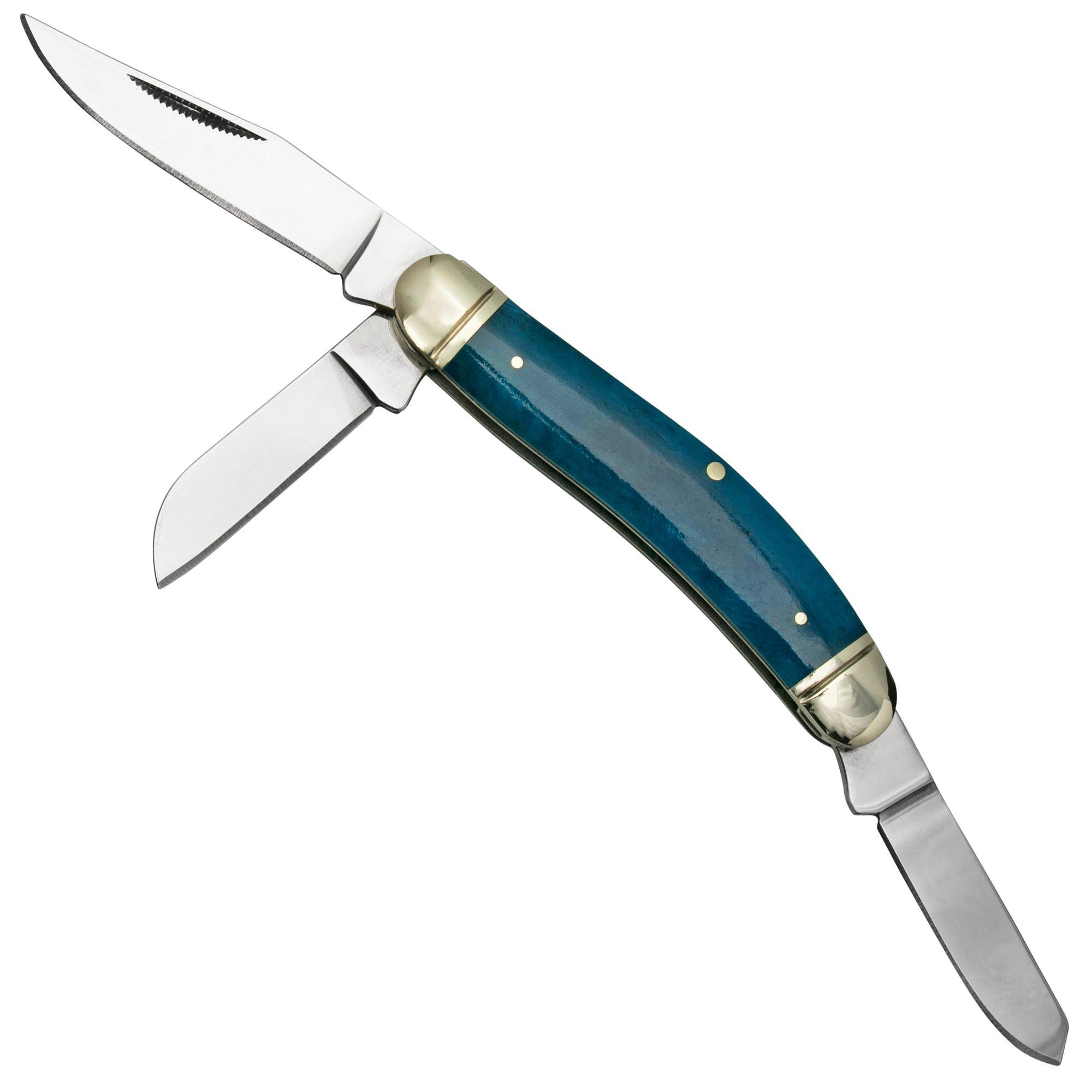 Cold Steel Gentleman's Stockman FL-GSTKM-B, Blue Bone, Taschenmesser