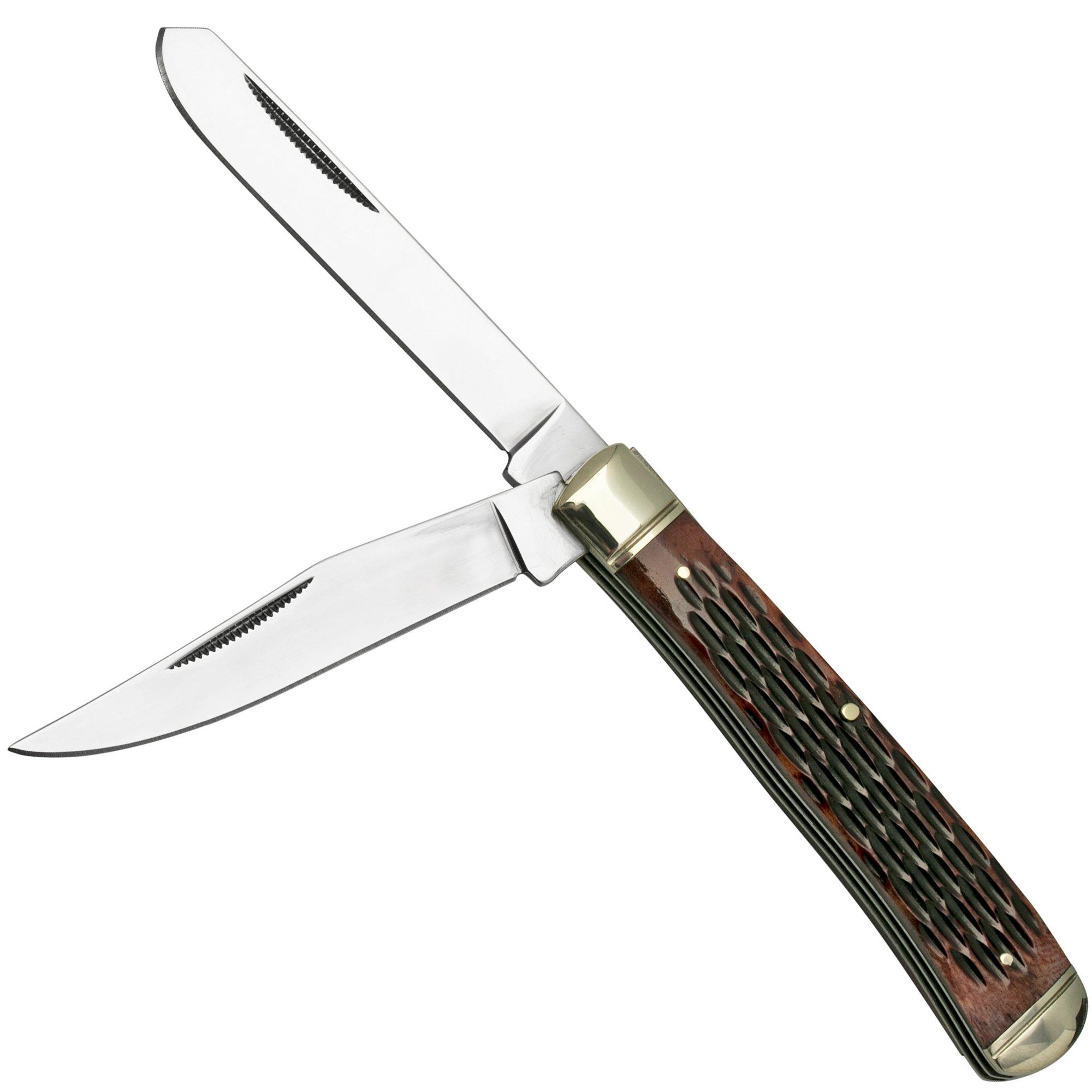 Nóż składany Cold Steel Trapper FL-TRPR-J, Jigged Brown Bone