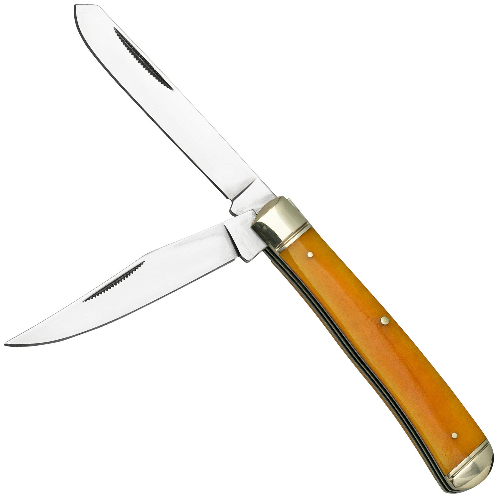 Nóż składany Cold Steel Trapper FL-TRPR-Y, Yellow Bone