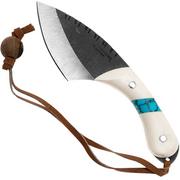 Condor Blue River Skinner CTK112-35-4CPM, 440C White Micarta, fixed knife