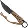 Bild für Condor Kickback Knife CTK1802-2.75HC Powder Coated 1075, Tan Paracord Wrap, Neck Knife
