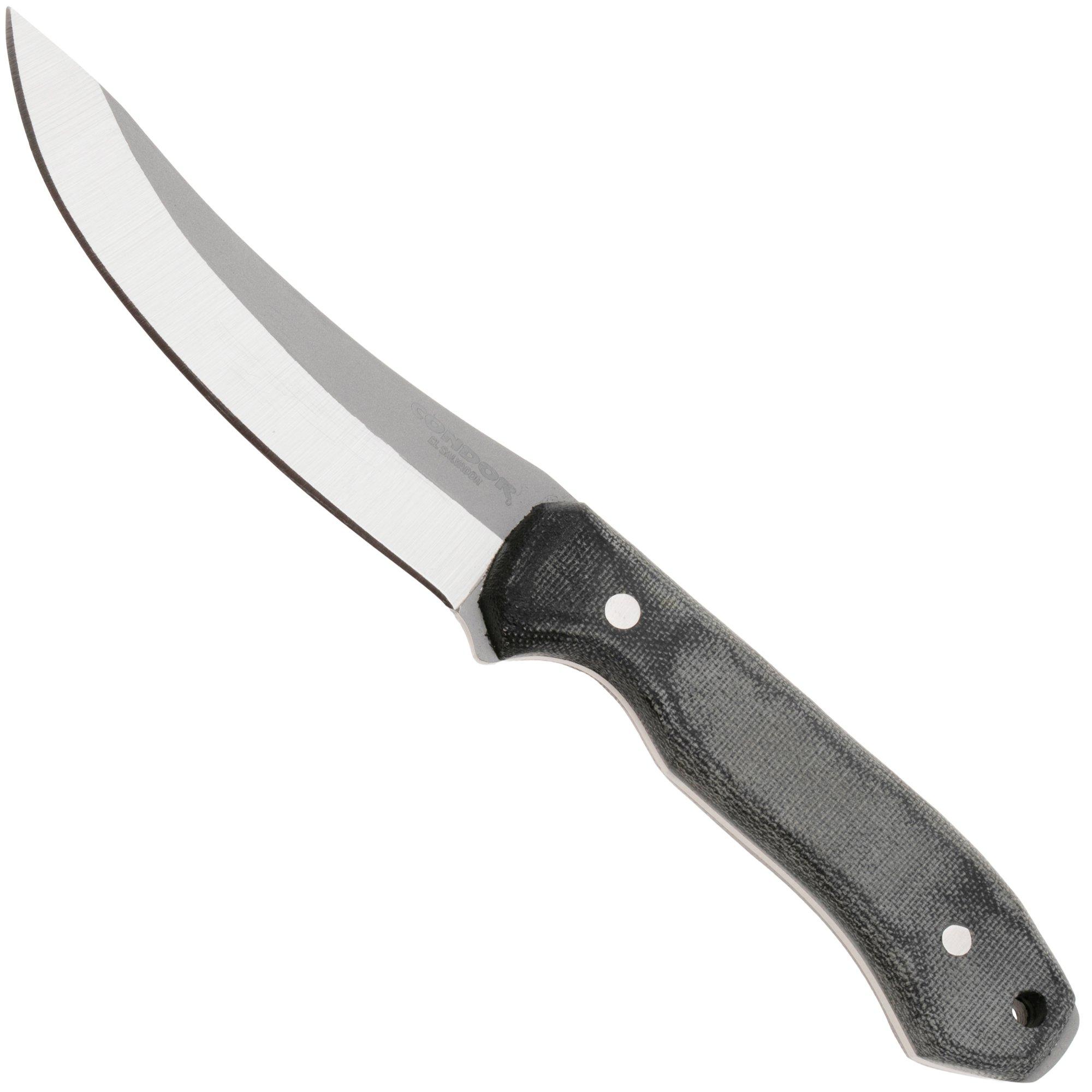 Condor K-Night Scullery CTK1836-46MSK, Blasted Satin Sandvik 14C28N, Black Micarta fixed knife, Jason Breeden design