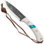 Image for Condor Blue River Knife 2825-43MHC Polished White Micarta, fixed knife