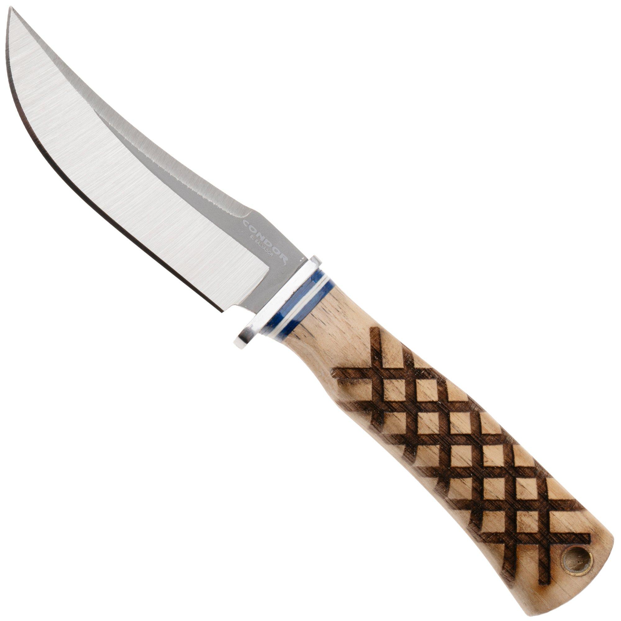 Condor Woodspirit Hiker CTK826-1.1SK, Satin Sandvik 14C28N, American Hickory, fixed knife, Jason Breeden design
