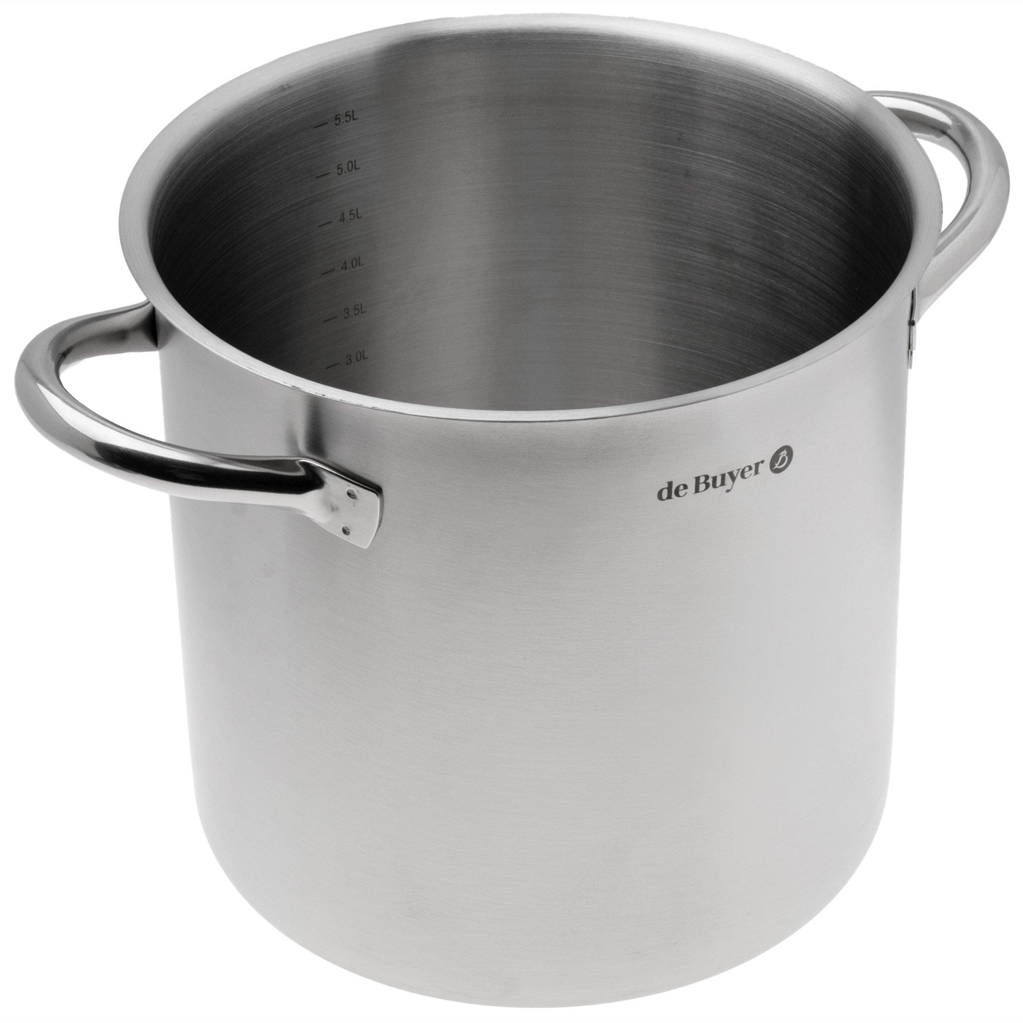 Garnek de Buyer Prim’Appety 3507.20, wysoki, bez przykrywki, 20 cm, 5,5L