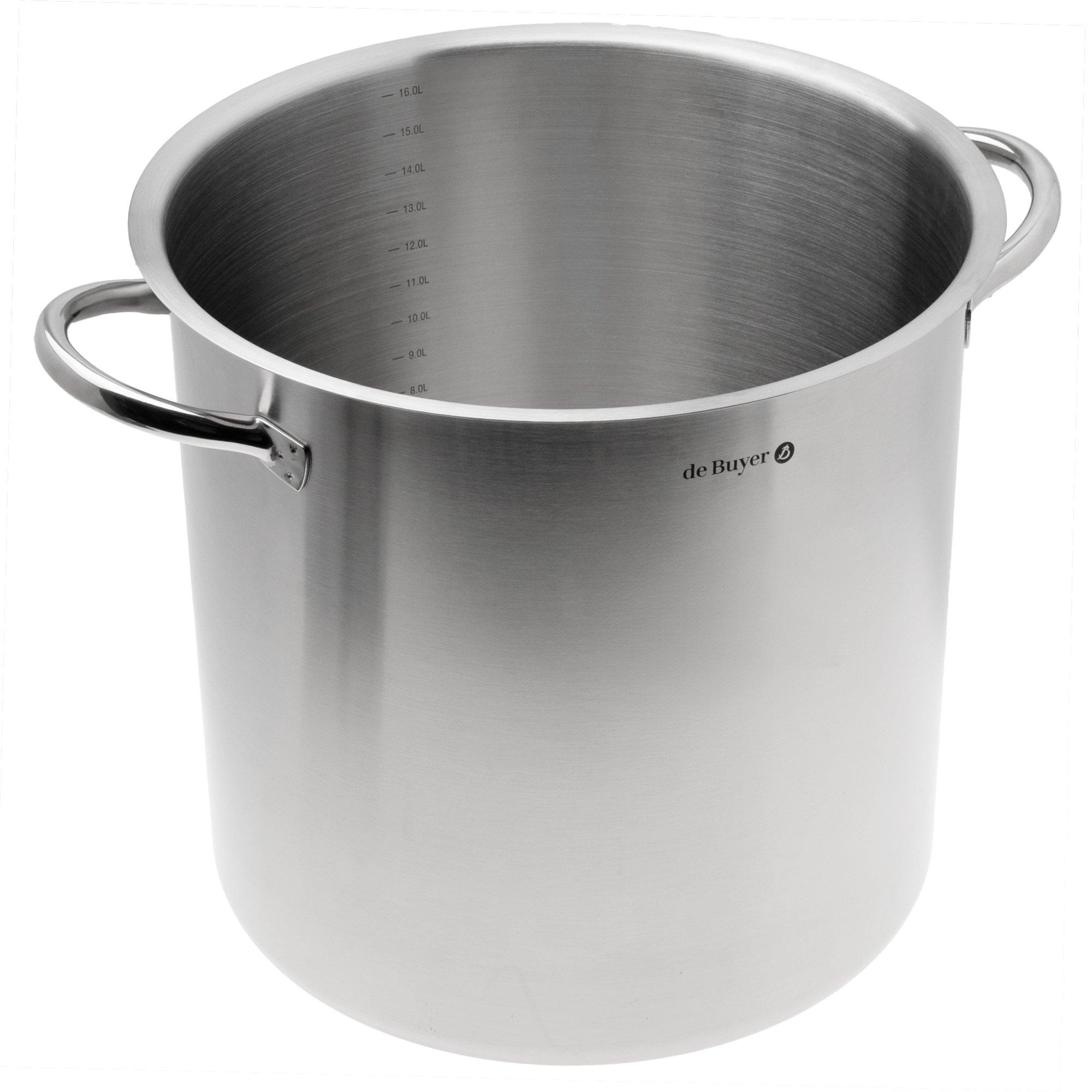 Garnek de Buyer Prim’Appety 3507.28, wysoki, bez przykrywki, 28 cm, 16L